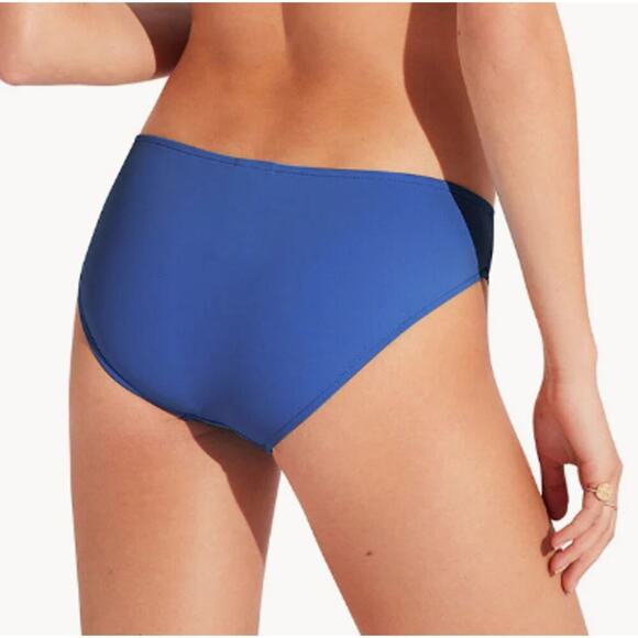 NWT Seafolly Collective Women's Azure Twist Band Hipster Bottom Size 16 or US 12 - Picture 2 of 9
